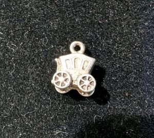 Sterling Silver Stagecoach Horse Drawn Carriage Cinderella Charm For Bracelet